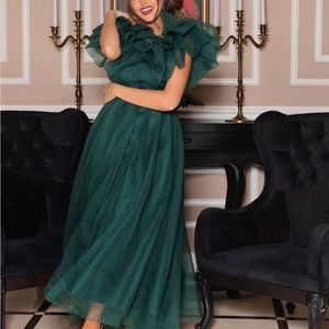 Dark Green Gown